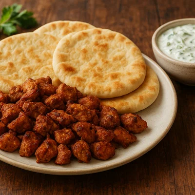 Gyros mit Pita und Tzatziki