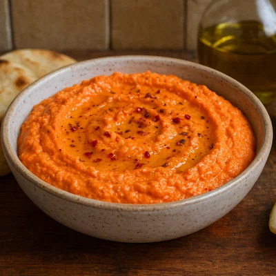 Tirokafteri – scharfer Feta-Paprika-Dip
