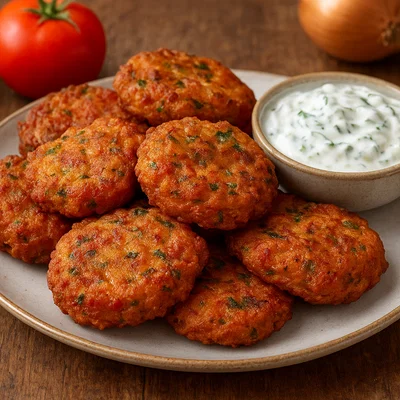 Domatokeftedes – Frittierte Tomatenpuffer von Santorini