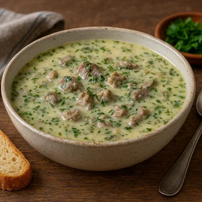 Magiritsa – Griechische Ostersuppe mit Lamminnereien und Avgolemono