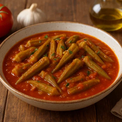 Bamies – Okra in Tomatensoße