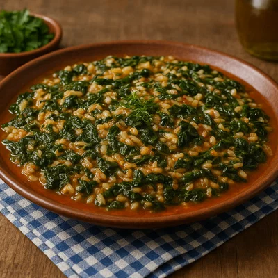 Spanakorizo – Griechischer Spinat mit Reis