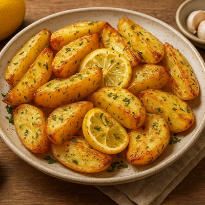 Patates Lemonates – Griechische Zitronenkartoffeln aus dem Ofen