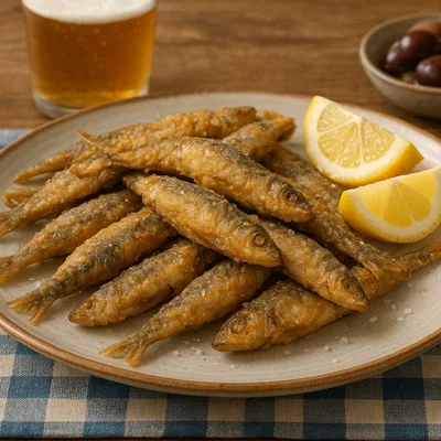 Marides tiganites – Griechische frittierte kleine Fische