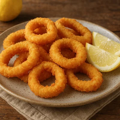 Kalamarakia tiganita – knusprig frittierte Tintenfischringe