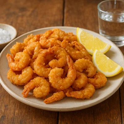 Garides Symis – Frittierte Mini-Garnelen nach griechischer Art