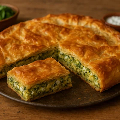 Kolokithopita – Griechische Zucchini- oder Kürbis-Pastete mit Feta