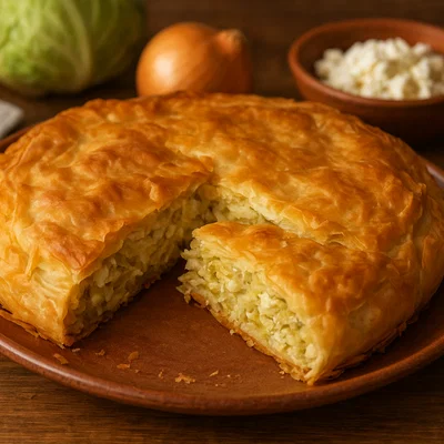 Lahanopita – Griechische Kohl-Pastete mit Filoteig