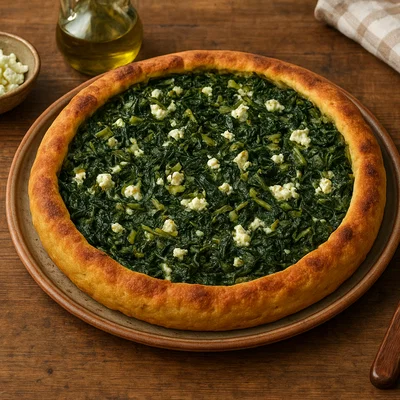 Plastos – Maismehl-Pita mit Wildkräutern aus dem Epirus