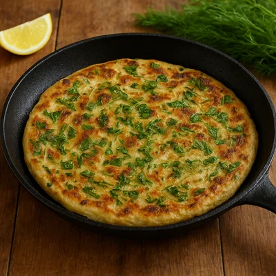 Marathopita – kretische Fenchel-Pita aus der Pfanne