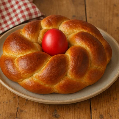 Tsoureki – süßes geflochtenes Osterhefebrot
