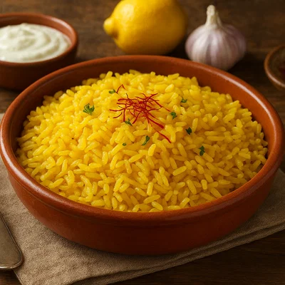 Pilafi me Krokos – Griechischer Safran-Pilaw