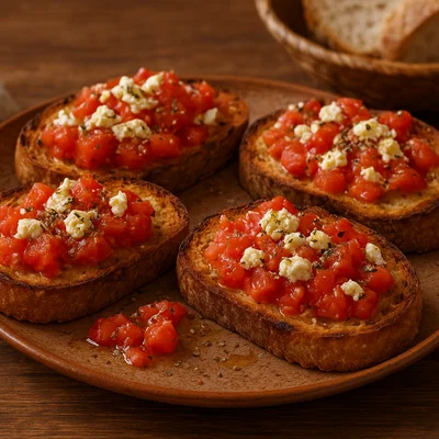 Riganada – Griechische Tomaten-Feta-Brote
