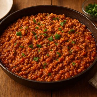 Pligouri me Kima (Griechischer Bulgur mit Hackfleisch)