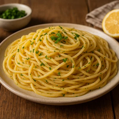 Skordomakarona – Griechische Pasta mit Knoblauchsoße