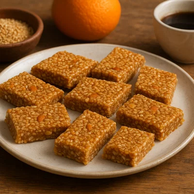 Melekouni – Sesam-Honig-Konfekt von Rhodos