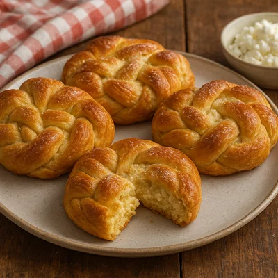 Melitinia – süße Mizithra-Pastetchen von Santorini