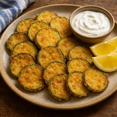 Kolokithakia tiganita – knusprig frittierte Zucchinischeiben