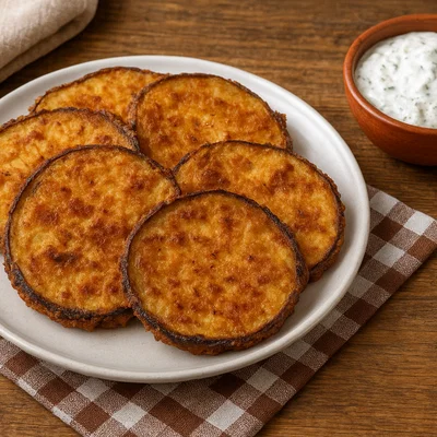 Melitzanes tiganites – Frittierte Auberginenscheiben