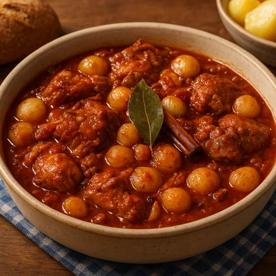 Lagos Stifado – Griechischer Hasen-Schmortopf mit Zwiebeln