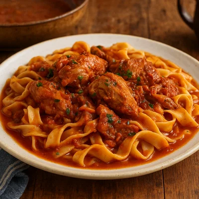 Matsata – Frische Inselpasta mit Hahn oder Kaninchen von Naxos