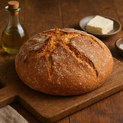 Eptazymo – mit Kichererbsen gesäuertes Bauernbrot