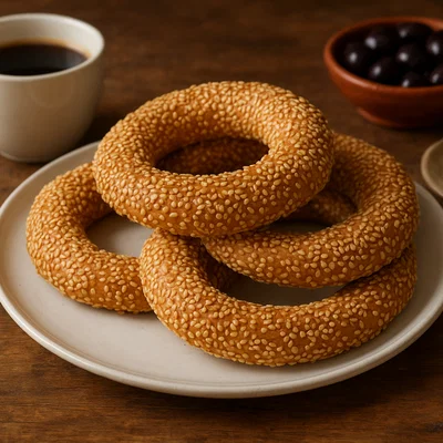 Koulouri Thessalonikis – Griechische Sesam-Brotringe