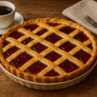 Pasta Flora – Mürbeteigtarte mit Marmelade