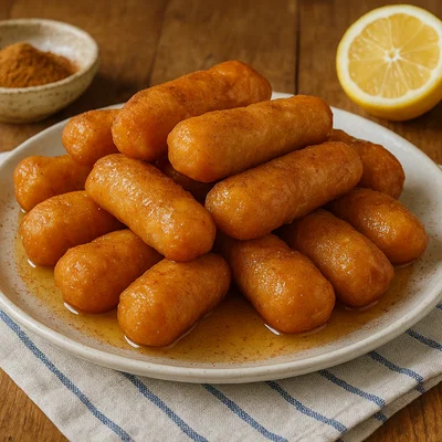 Avgokalamara – frittiertes Sirupgebäck aus Lesbos