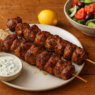 Kontosouvli Tinou – marinierte Schweinespieße von den Kykladen