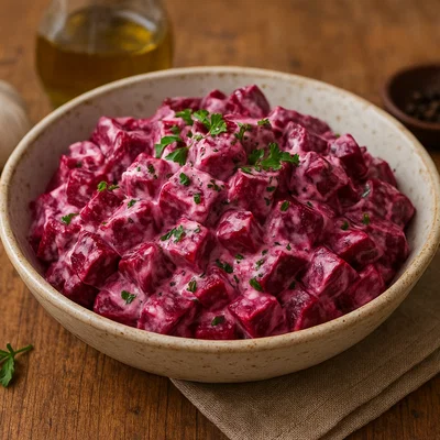 Pantzarosalata – Griechischer Rote-Bete-Salat mit Knoblauch