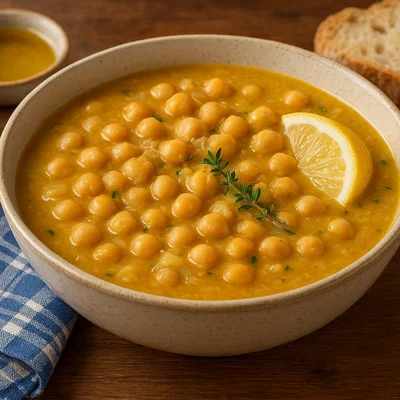Revithosoupa – Griechische Kichererbsensuppe mit Zitrone
