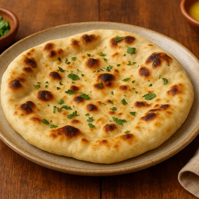 Naan – indisches Fladenbrot aus der Pfanne oder vom Grill