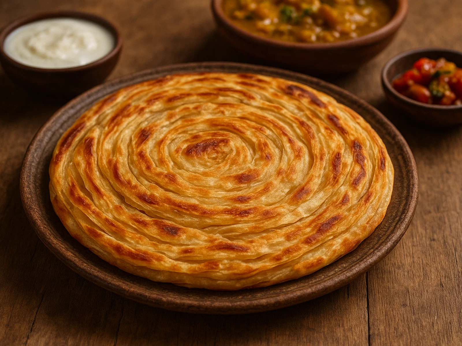 Lachha Paratha – vielschichtiges, knuspriges Fladenbrot