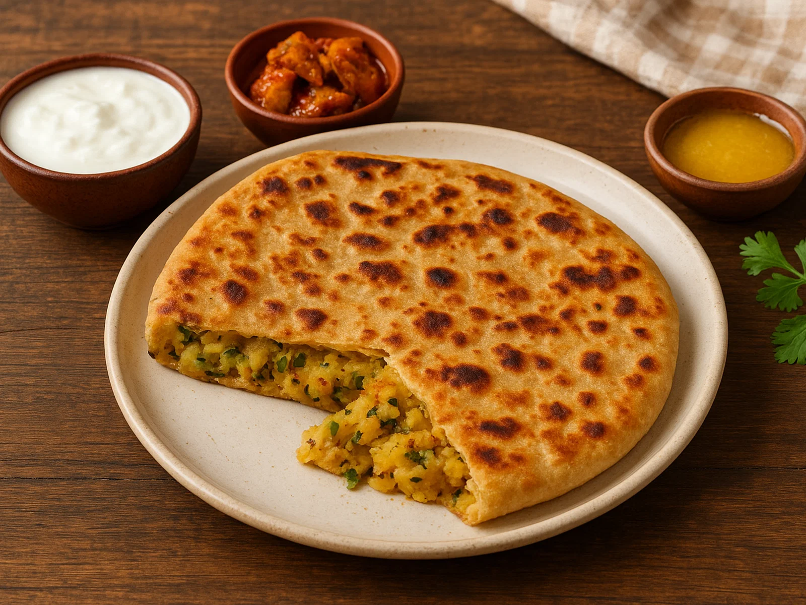 Aloo Paratha – Indisches Kartoffel-Fladenbrot