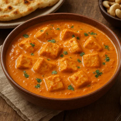 Shahi Paneer – Indischer Frischkäse in reichhaltiger Cashew-Sahne-Sauce
