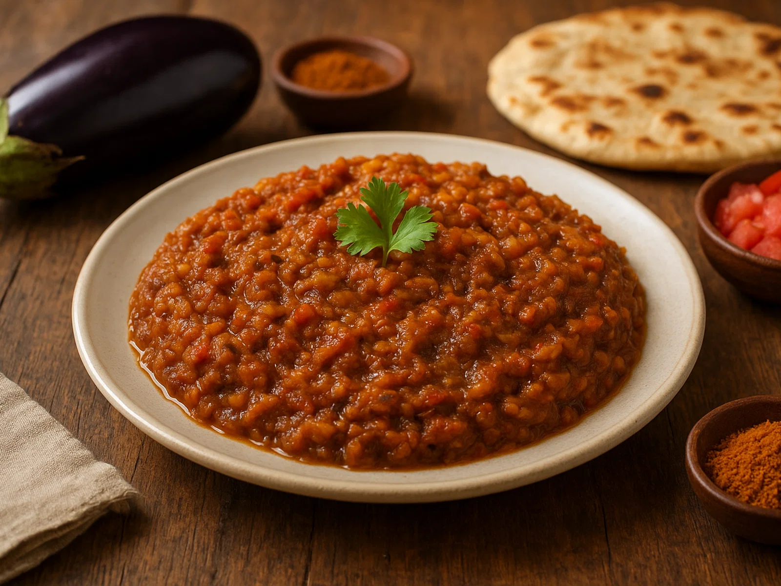 Baingan Bharta – Indisches Auberginenpüree