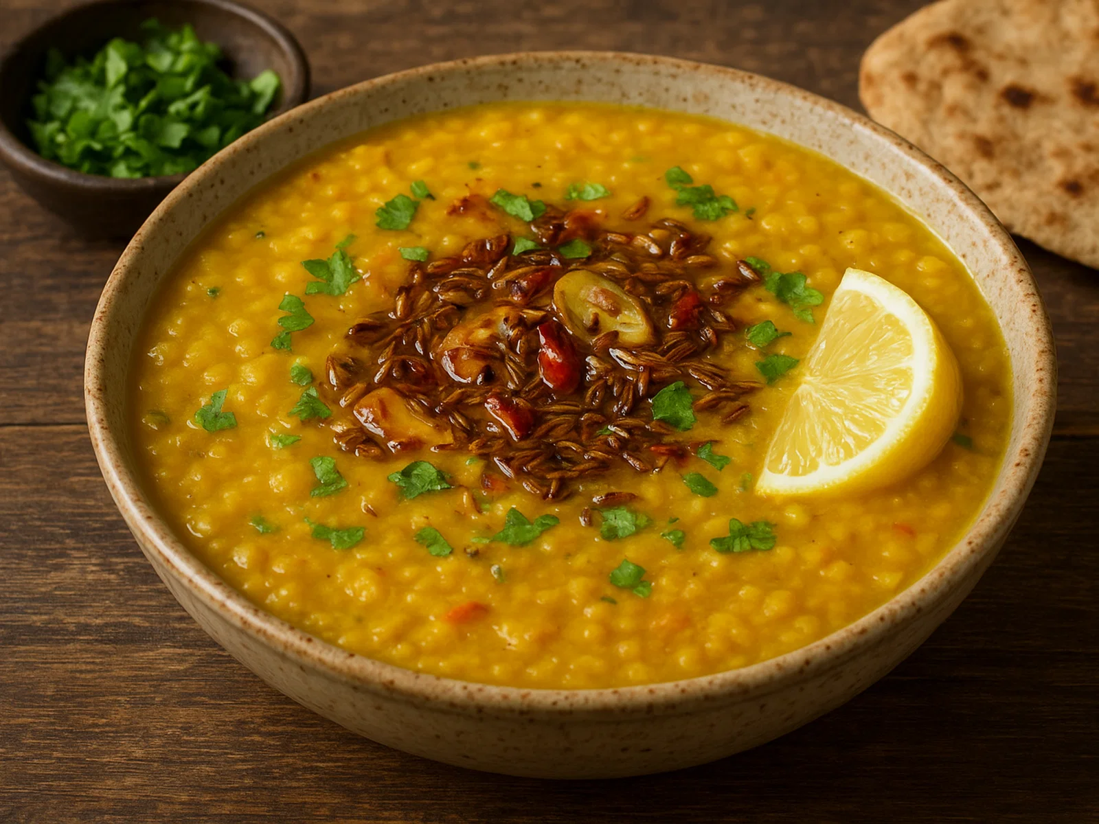Dal Tadka – Gelbe Linsen mit gebratener Gewürz-Tarka
