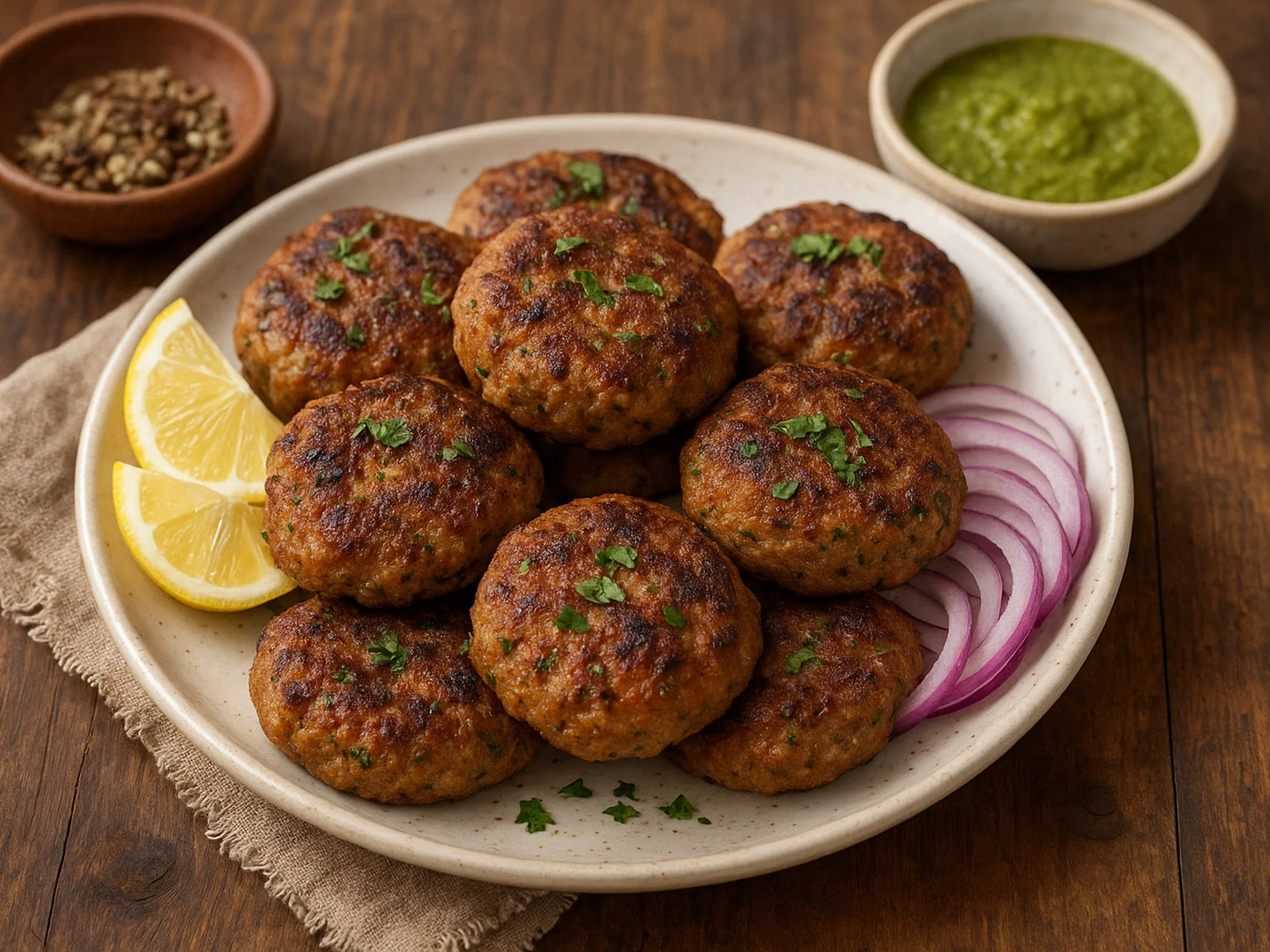Tunday Kababi – zarte Hackfleisch-Kebabs aus Lucknow