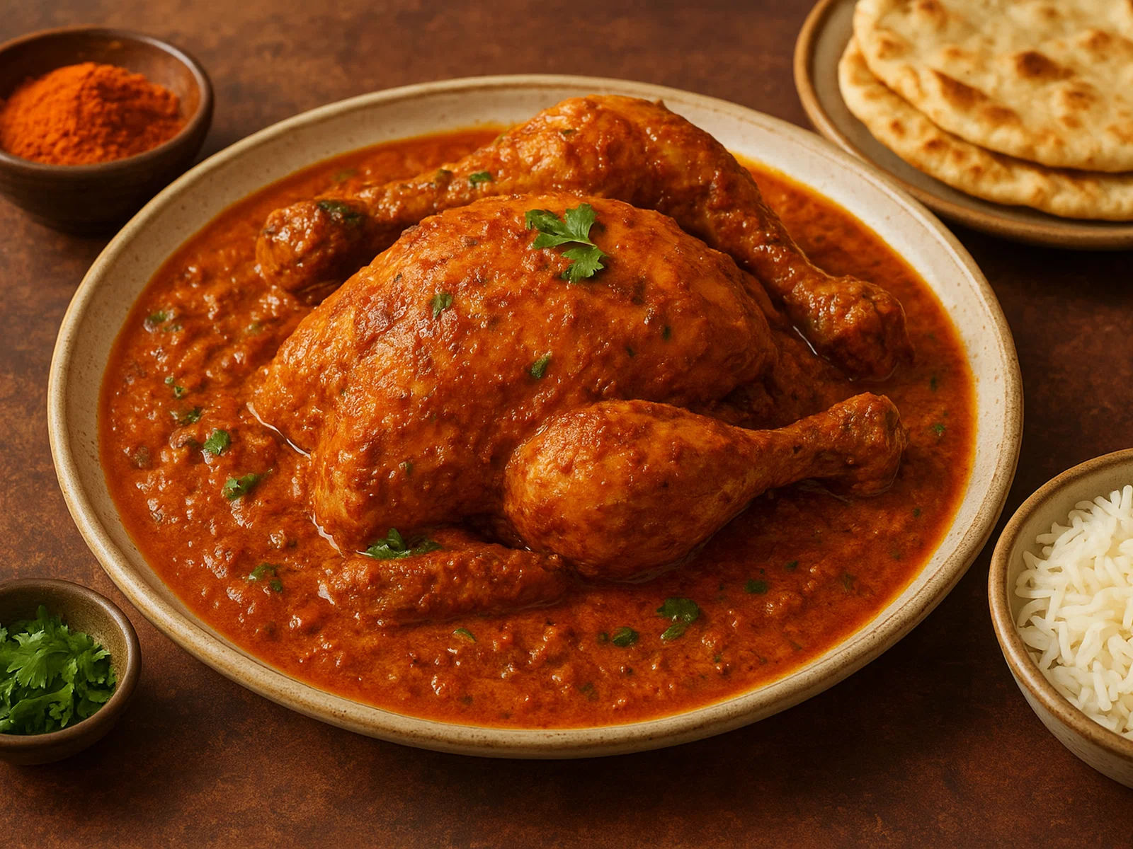 Murgh Musallam – Ganzes mariniertes Huhn in würziger Soße