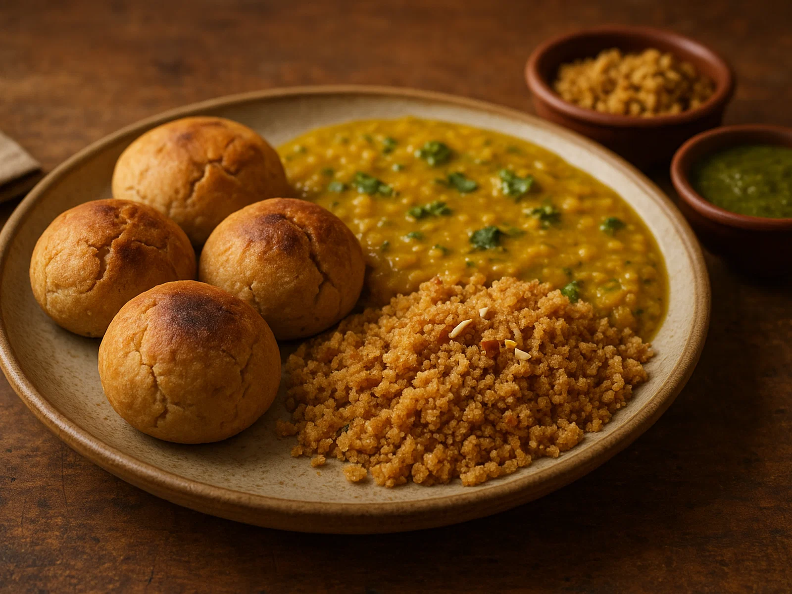 Dal Baati Churma – Rajasthani Tellergericht