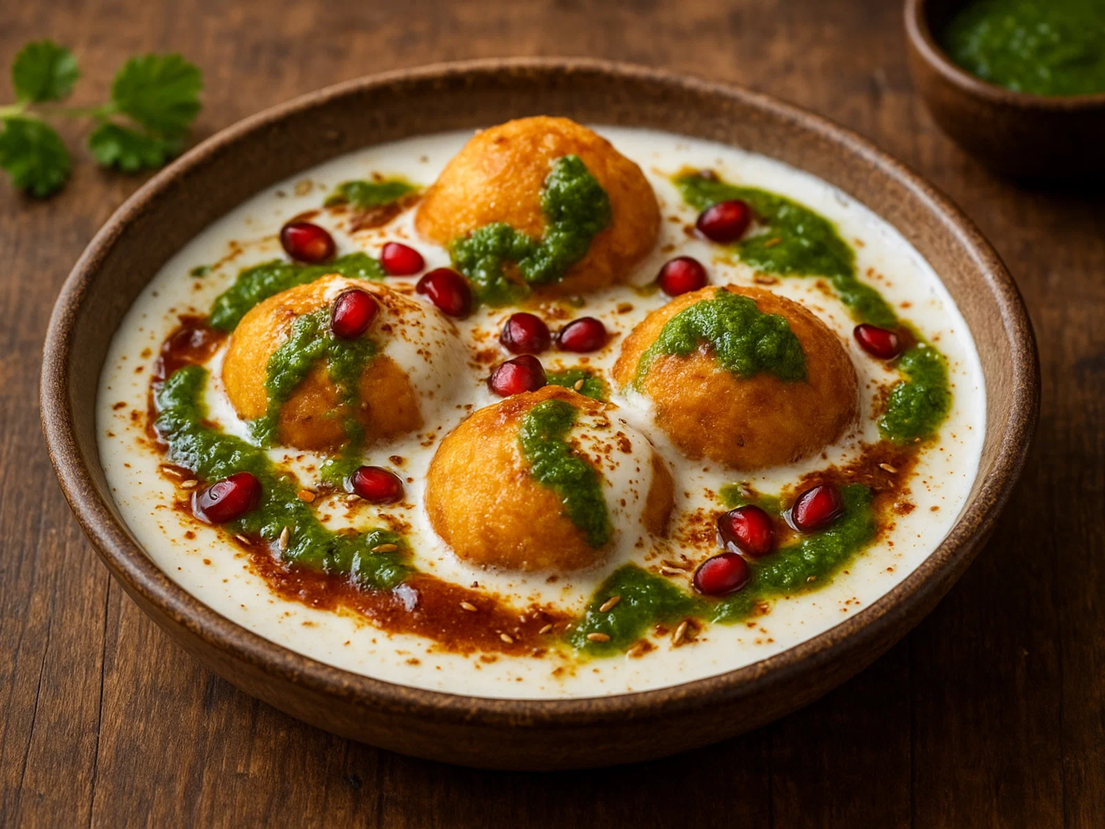 Dahi Bhalla – Linsenkrapfen in gewürztem Joghurt