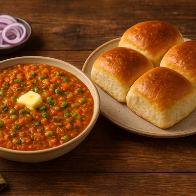 Pav Bhaji – Indisches Gemüsecurry mit Butterbrötchen