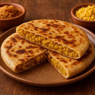 Puran Poli – Süß gefülltes Fladenbrot mit Linsen und Jaggery