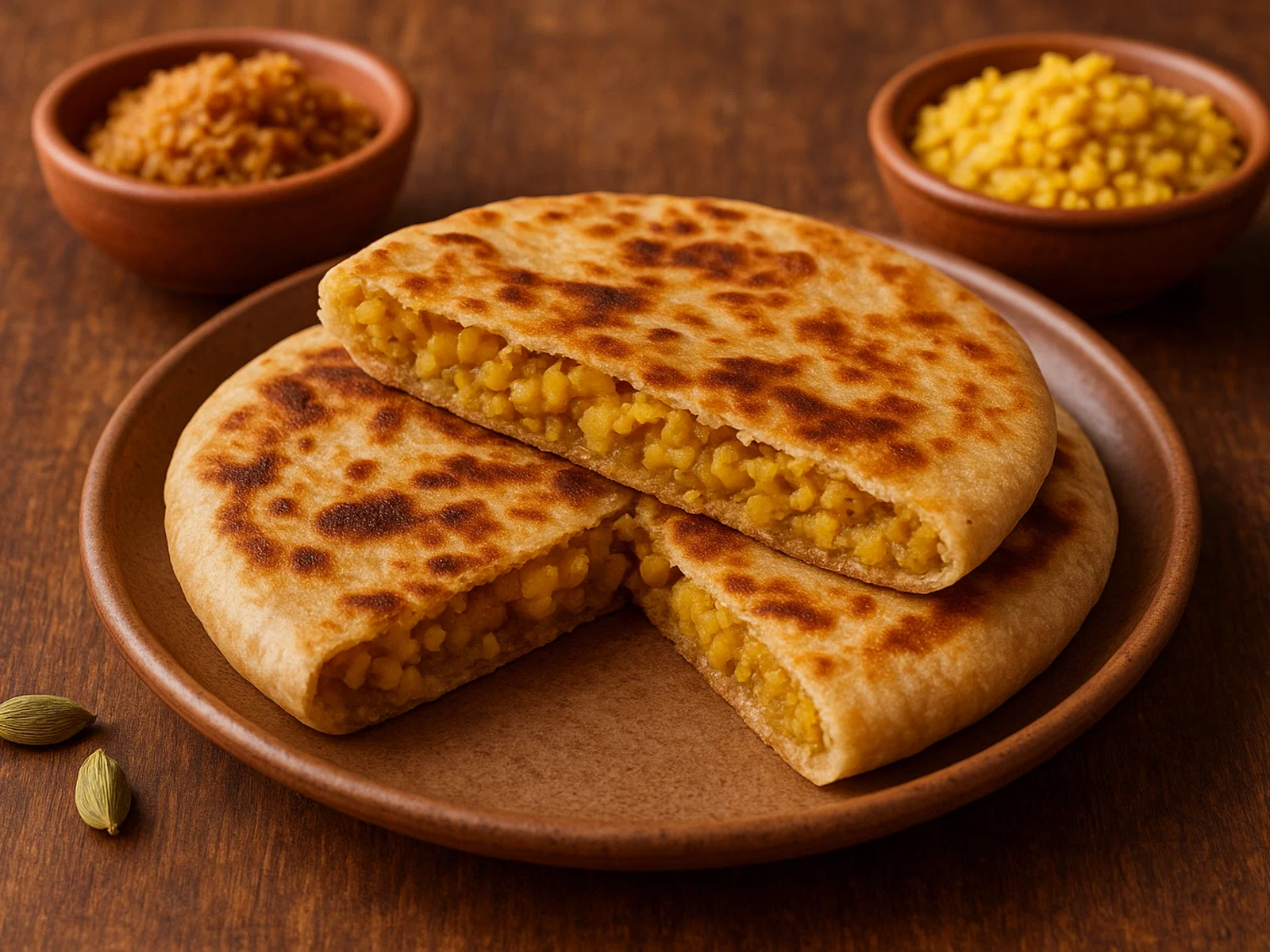 Puran Poli – Süß gefülltes Fladenbrot mit Linsen und Jaggery