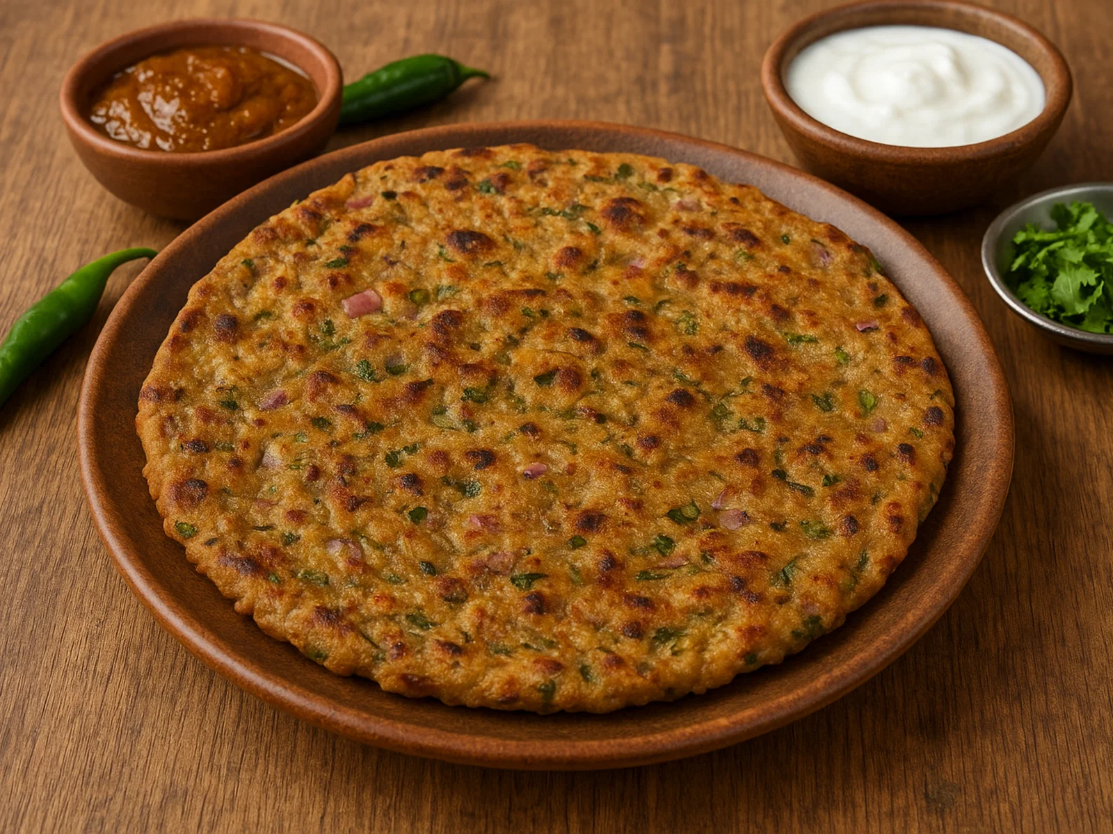 Thalipeeth – Herzhaftes Mehrkorn-Fladenbrot