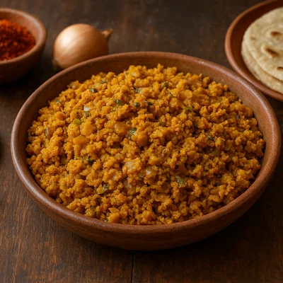 Zunka – würzige Kichererbsenmehl-Pfanne
