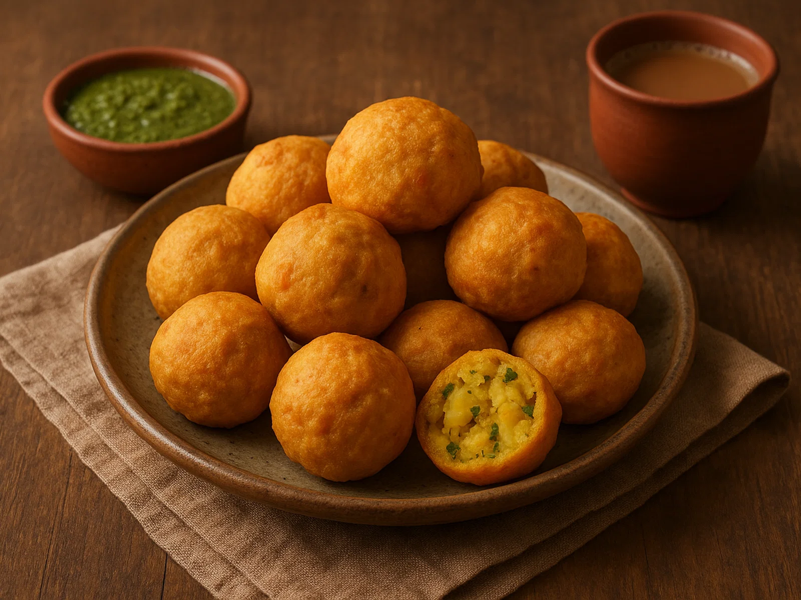 Batata Vada – Indische frittierte Kartoffelbällchen