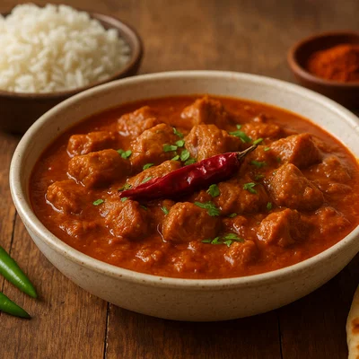 Pork Vindaloo – scharf-saures Schweinecurry mit Essig