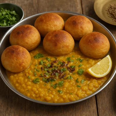 Dal Bafla – Gebackene Teigkugeln mit Linsen-Dal (Malwa-Stil)